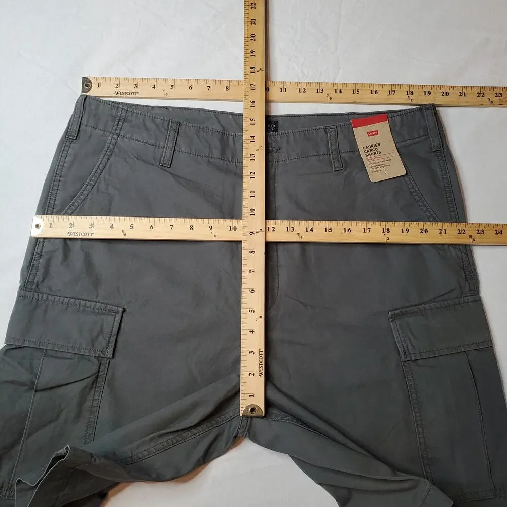 Levi's Men's Size 38 NWT Carrier Cargo Shorts Grey 001KG0024